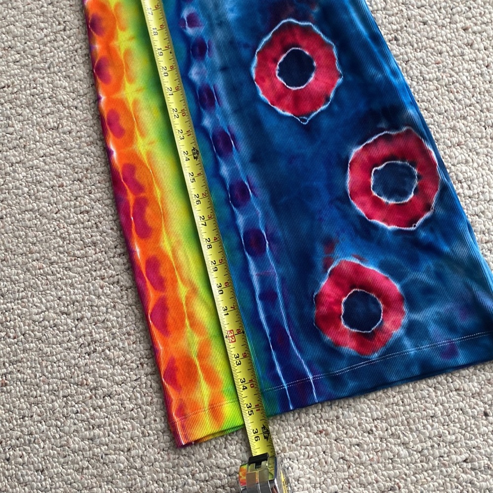 Phish donut tie dye dress ribbed tank dress stretchy - Picture 8 of 9